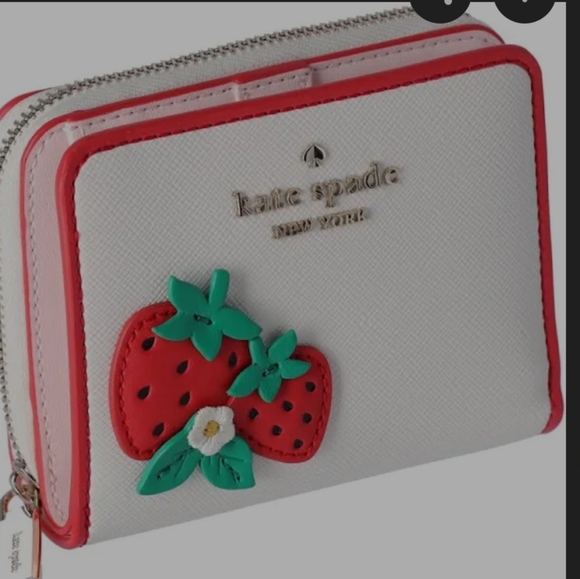 Kate Spade New York Strawberry Small Zip Wallet - Picture 8 of 10